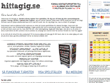 Tablet Screenshot of hittagig.se